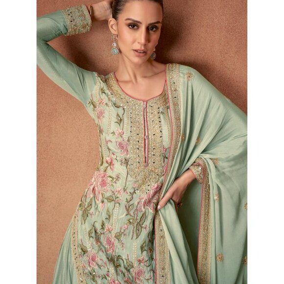 REAL CHINON SALWAR SUIT - Picture 4 of 12